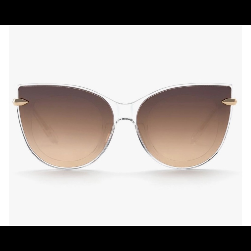 KREWE Laveau Nylon Sunglasses Crystal 24k Mirrored